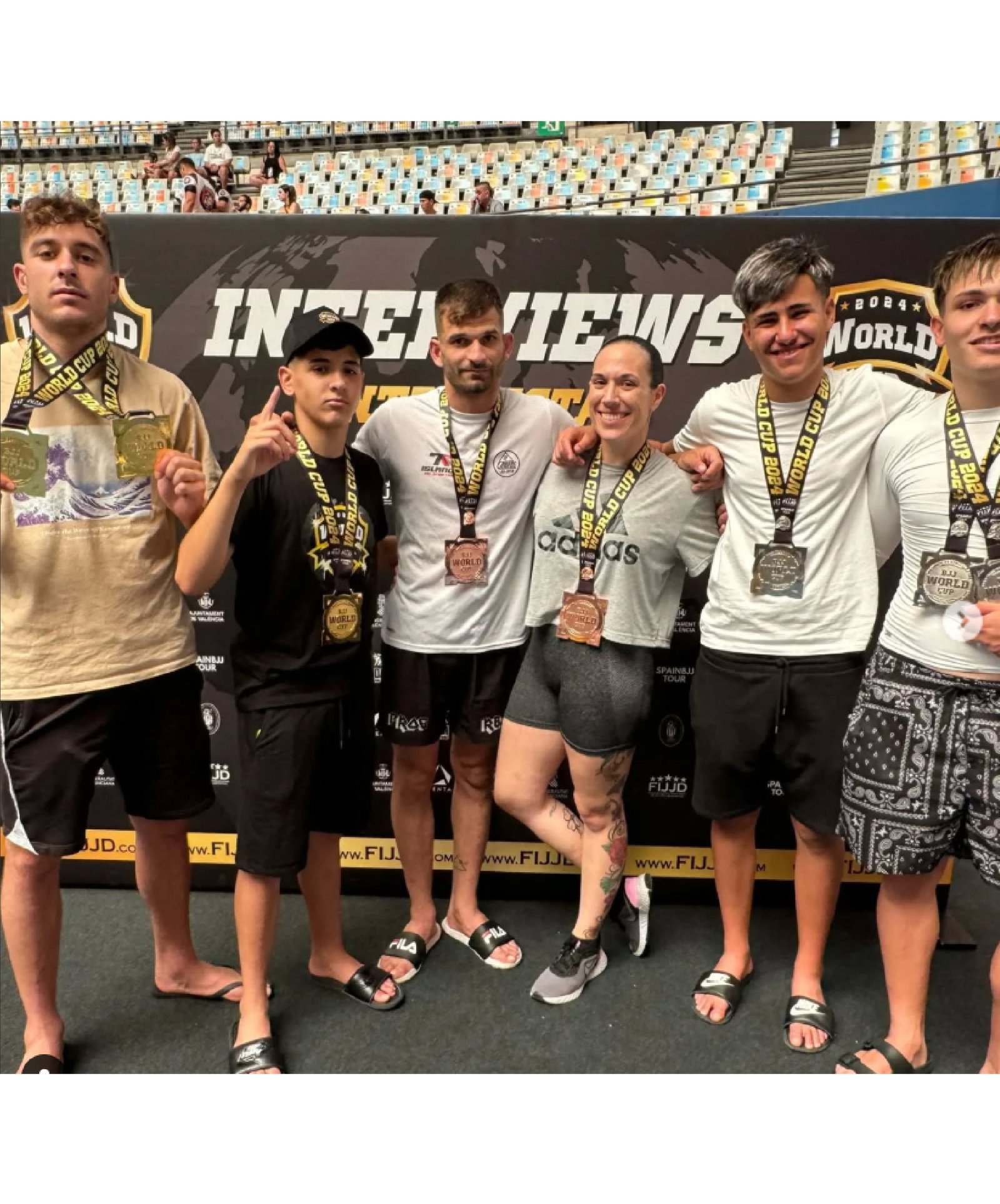 Podio de Jiu Jitsu JP Campos Team en Competición